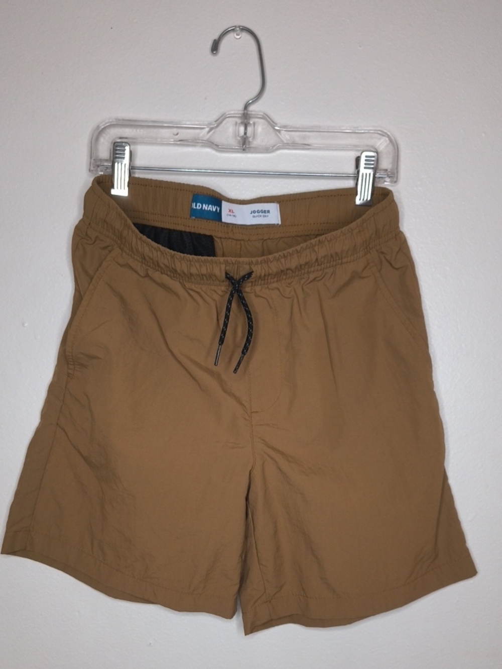 Old Navy Brown/Tan Drawstring Jogger Shorts